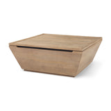 Wyatt 41.0L x 41.0W x 16.0H Brown Wood Angular Coffee Table from Mercana - Luna Furniture