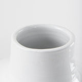 Amos 20.5L x 20.5W x 31.9H White and Dark Beige Color Blocked Ceramic Floor Vase from Mercana - Luna Furniture