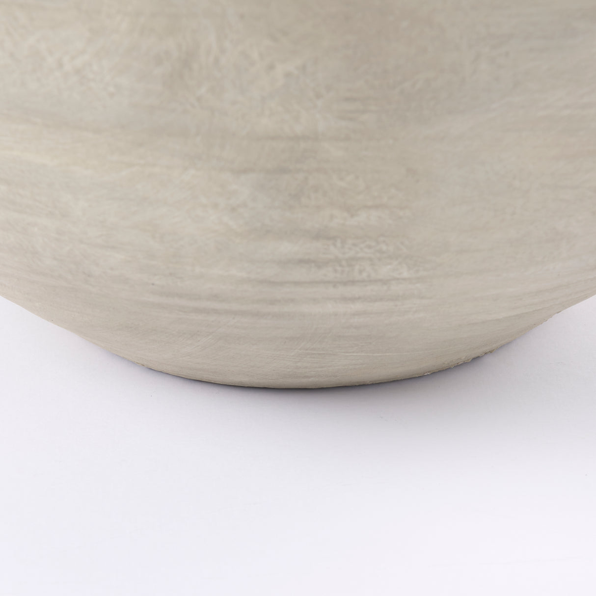 Amos 20.5L x 20.5W x 31.9H White and Dark Beige Color Blocked Ceramic Floor Vase from Mercana - Luna Furniture