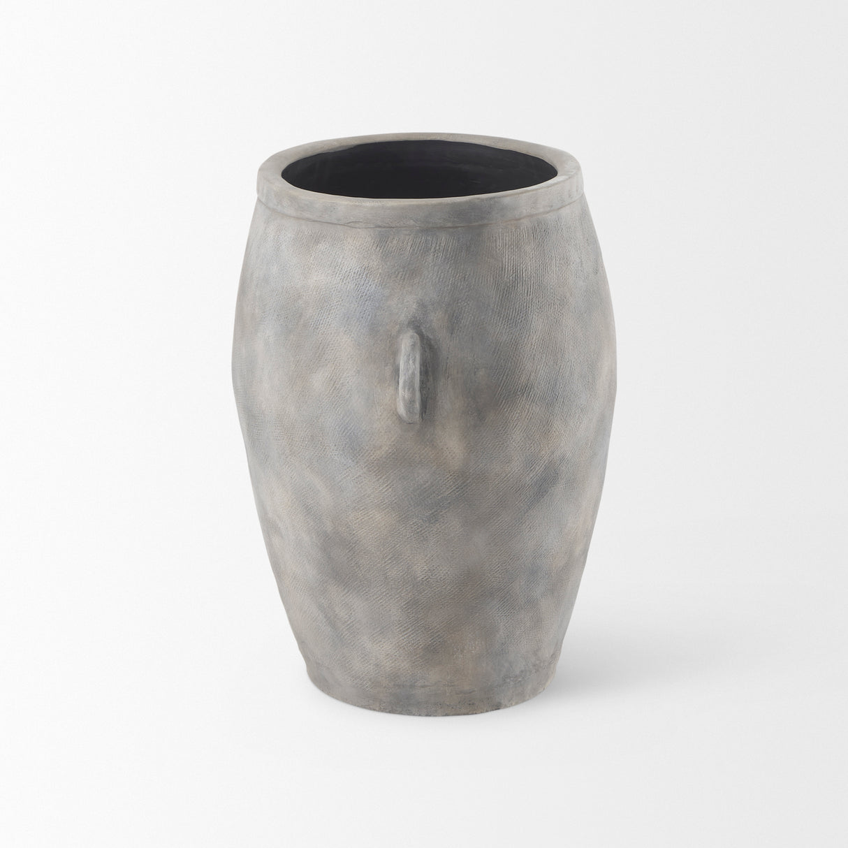 Zuma 27.2L x 18.1W x 24.4H Light Gray Ceramic Floor Vase from Mercana - Luna Furniture