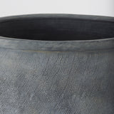 Zuma 27.2L x 20.5W x 31.9H Dark Gray Ceramic Floor Vase from Mercana - Luna Furniture