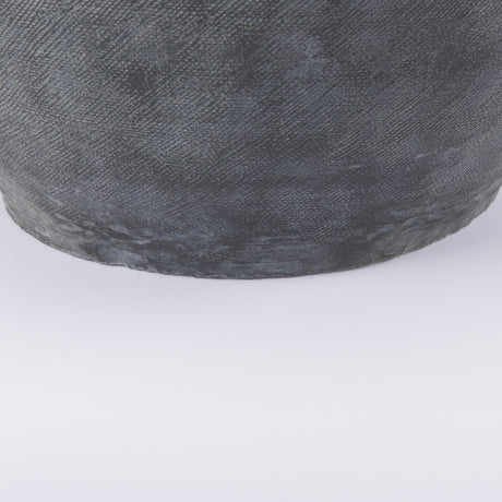 Zuma 27.2L x 20.5W x 31.9H Dark Gray Ceramic Floor Vase from Mercana - Luna Furniture