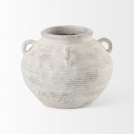 Misha 19.7L x 19.7W x 16.1H Ceramic Floor Vase from Mercana - Luna Furniture