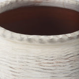 Misha 25.2L x 25.2W x 22.4H Cream Ceramic Floor Vase from Mercana - Luna Furniture