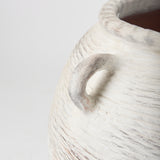 Misha 25.2L x 25.2W x 22.4H Cream Ceramic Floor Vase from Mercana - Luna Furniture