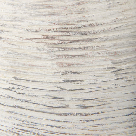 Misha 25.2L x 25.2W x 22.4H Cream Ceramic Floor Vase from Mercana - Luna Furniture
