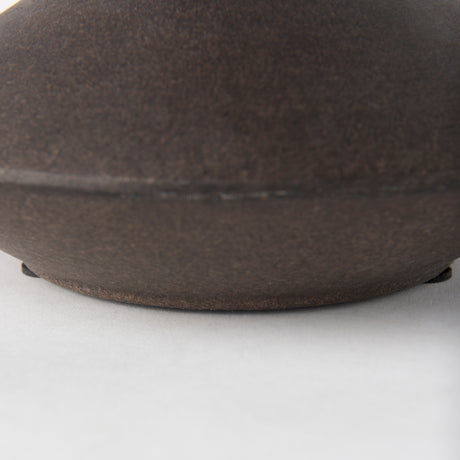 Rylee 6.9H Dark Brown Ceramic Vase from Mercana - Luna Furniture