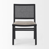 Wynn 20.5L x 24.6W x 34.1H Beige Fabric W/Black Wood Dining Chair, Set of 2 from Mercana - Luna Furniture