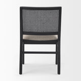 Wynn 20.5L x 24.6W x 34.1H Beige Fabric W/Black Wood Dining Chair, Set of 2 from Mercana - Luna Furniture