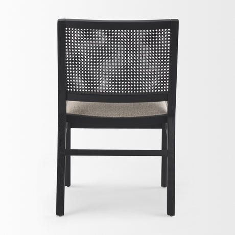 Wynn 20.5L x 24.6W x 34.1H Beige Fabric W/Black Wood Dining Chair, Set of 2 from Mercana - Luna Furniture