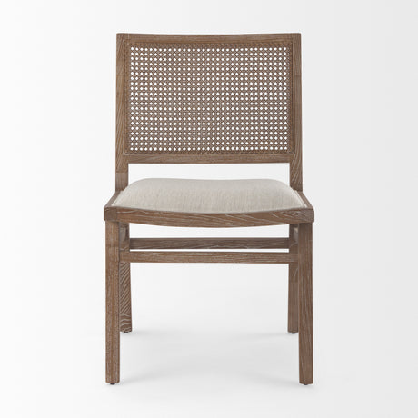 Wynn Fabric W/Brown Wood Dining Chair, Set of 2 from Mercana - Luna Furniture
