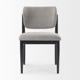 Cline 20.9L x 23.0W x 31.9H Gray Fabric W/Black Wood Dining Chair, Set of 2 from Mercana - Luna Furniture
