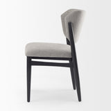 Cline 20.9L x 23.0W x 31.9H Gray Fabric W/Black Wood Dining Chair, Set of 2 from Mercana - Luna Furniture
