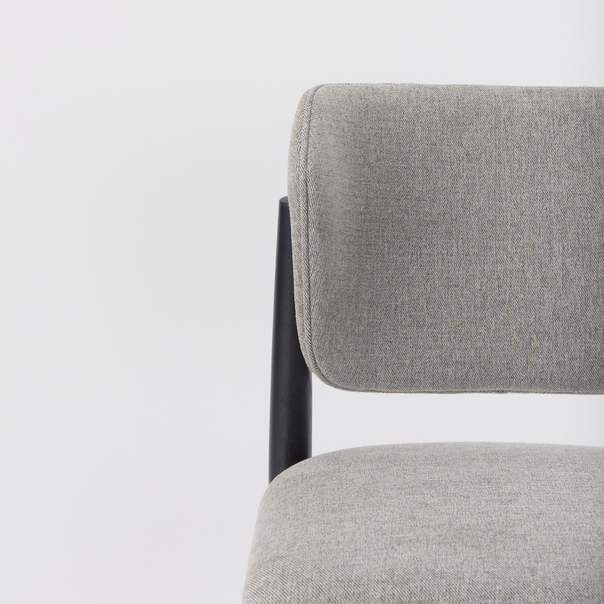 Cline 20.9L x 23.0W x 31.9H Gray Fabric W/Black Wood Dining Chair, Set of 2 from Mercana - Luna Furniture