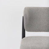 Cline 20.9L x 23.0W x 31.9H Gray Fabric W/Black Wood Dining Chair, Set of 2 from Mercana - Luna Furniture