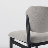 Cline 20.9L x 23.0W x 31.9H Gray Fabric W/Black Wood Dining Chair, Set of 2 from Mercana - Luna Furniture
