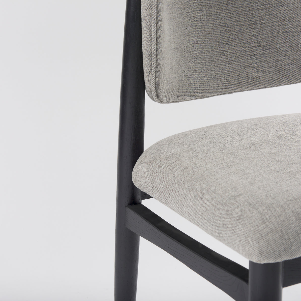 Cline 20.9L x 23.0W x 31.9H Gray Fabric W/Black Wood Dining Chair, Set of 2 from Mercana - Luna Furniture