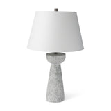 Julia 16.0L x 16.0W x 27.0H Gray Antique Painted Cement Table Lamp from Mercana - Luna Furniture