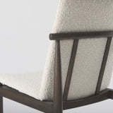 Cavett Cream Boucle Upholstered Seat W/Dark Brown Wood Frame Dining Chair, Set of 2 from Mercana - Luna Furniture