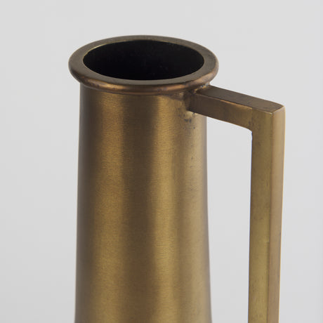 Aubrey Small 14.0H Gold Iron Flower Jug Vase from Mercana - Luna Furniture