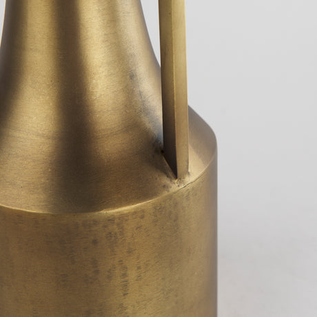 Aubrey Small 14.0H Gold Iron Flower Jug Vase from Mercana - Luna Furniture
