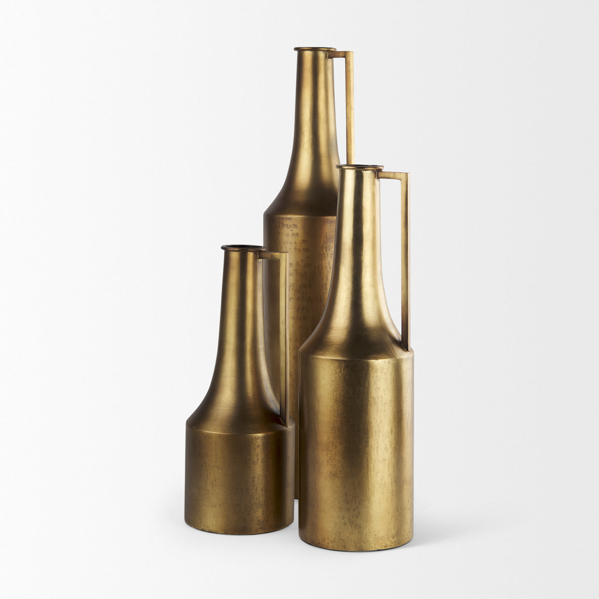 Aubrey Large 24.0H Gold Iron Jug Vase from Mercana - Luna Furniture