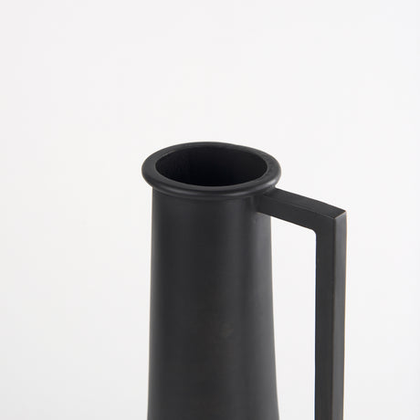 Aubrey Small 14.0H Black Iron Flower Vase from Mercana - Luna Furniture