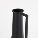 Aubrey Medium 18.0H Black Iron Flower Jug Vase from Mercana - Luna Furniture