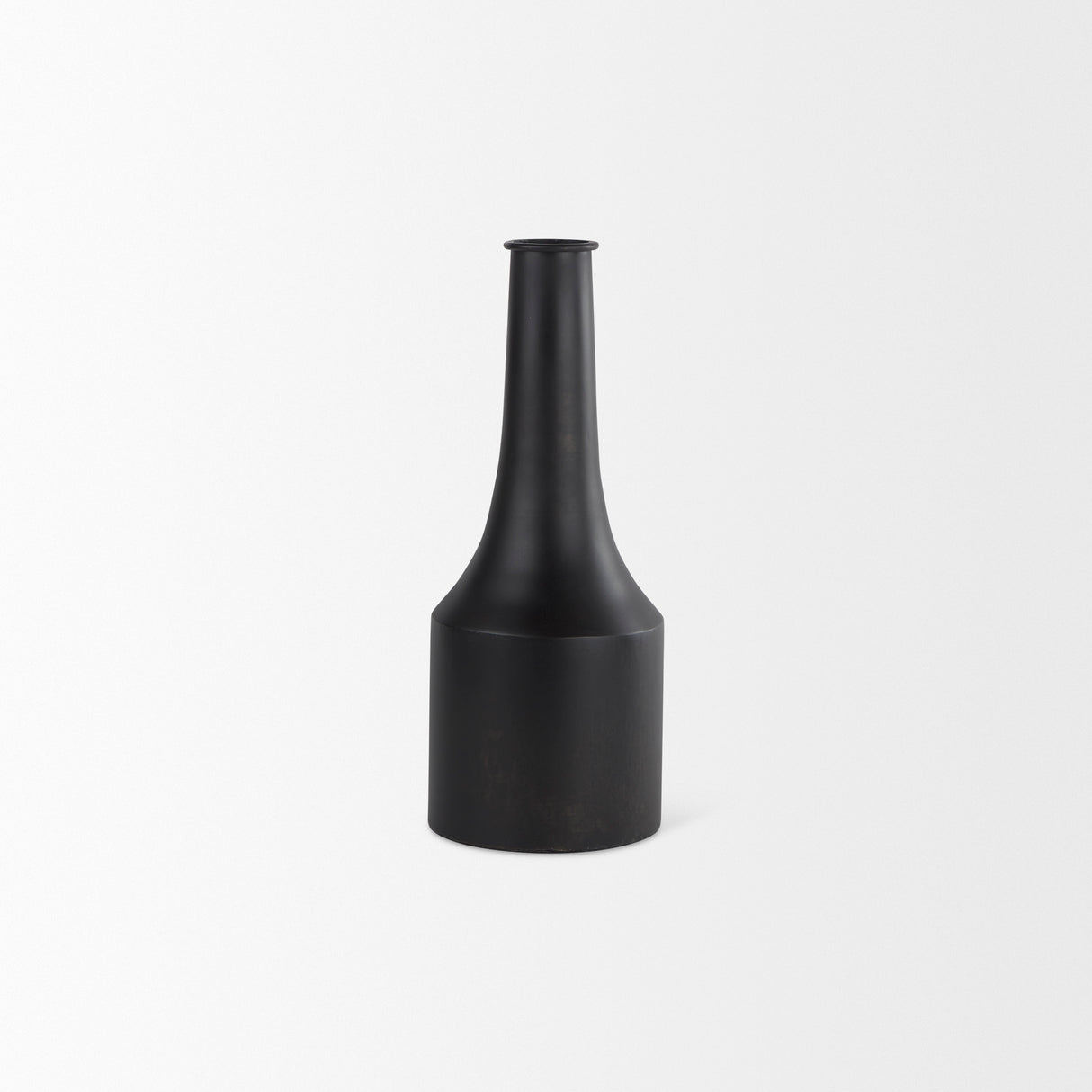 Aubrey Small 14.0H Black Iron Flower Vase from Mercana - Luna Furniture