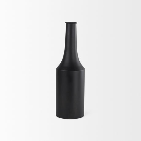 Aubrey Medium 18.0H Black Iron Flower Jug Vase from Mercana - Luna Furniture