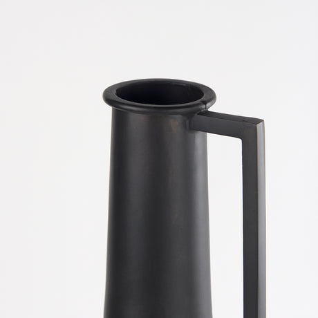 Aubrey Large 24.0H Black Iron Flower Vase from Mercana - Luna Furniture