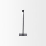 Porter 4.5L x 4.5W x 12.0H Small Black Iron Candle Holder from Mercana - Luna Furniture