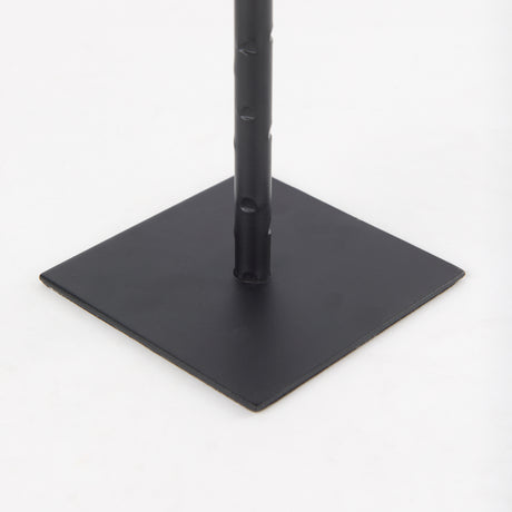 Porter 4.5L x 4.5W x 12.0H Small Black Iron Candle Holder from Mercana - Luna Furniture