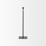 Porter 5.0L x 5.0W x 18.0H Medium Black Iron Candle Holder from Mercana - Luna Furniture
