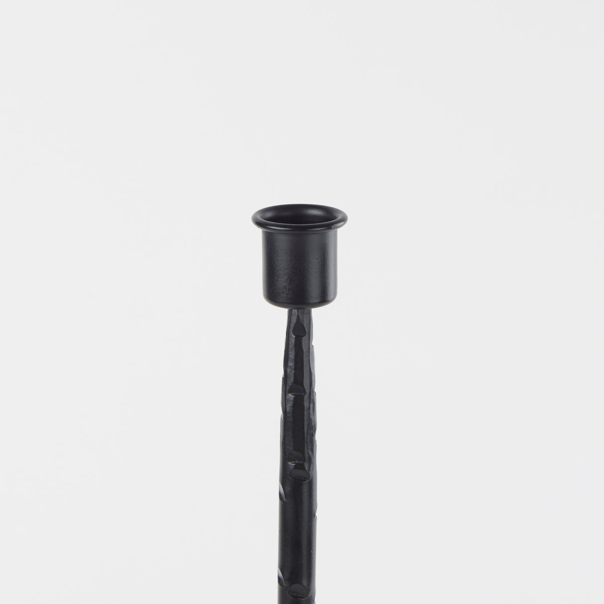 Porter 5.0L x 5.0W x 18.0H Medium Black Iron Candle Holder from Mercana - Luna Furniture