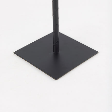 Porter 5.0L x 5.0W x 18.0H Medium Black Iron Candle Holder from Mercana - Luna Furniture