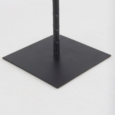 Porter 6.0L x 6.0W x 30.0H Large Black Iron Candle Holder from Mercana - Luna Furniture