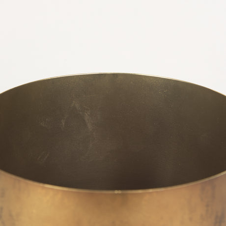Juno 8.5H Large Gold Iron Vase from Mercana - Luna Furniture