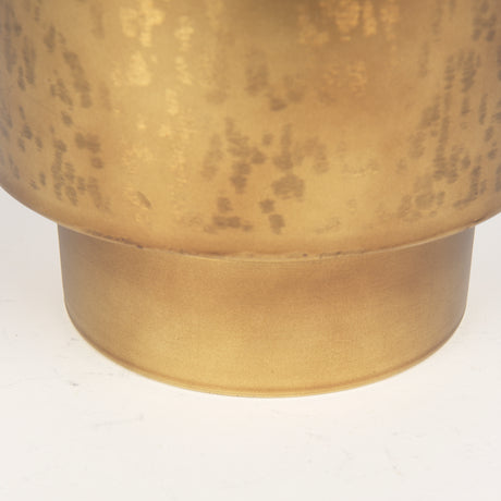 Juno 8.5H Large Gold Iron Vase from Mercana - Luna Furniture