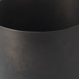 Juno 6.5H Medium Black Iron Vase from Mercana - Luna Furniture