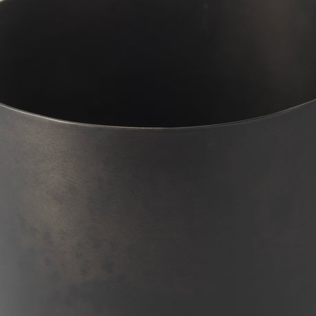 Juno 6.5H Medium Black Iron Vase from Mercana - Luna Furniture