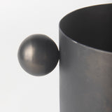 Juno 6.5H Medium Black Iron Vase from Mercana - Luna Furniture
