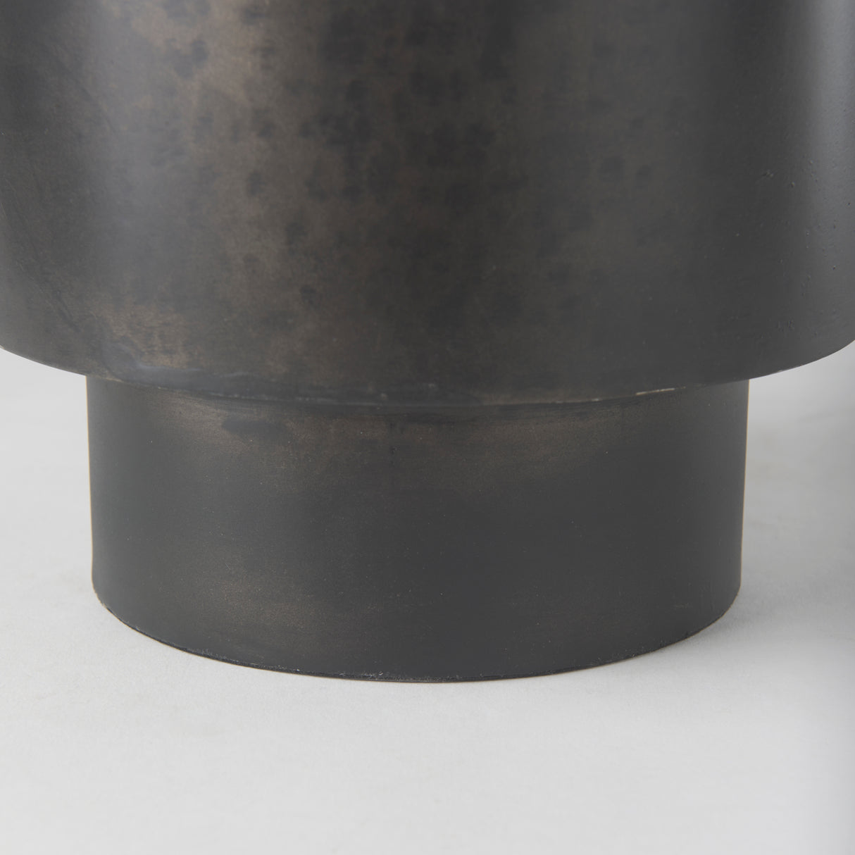 Juno 8.5H Large Black Iron Vase from Mercana - Luna Furniture