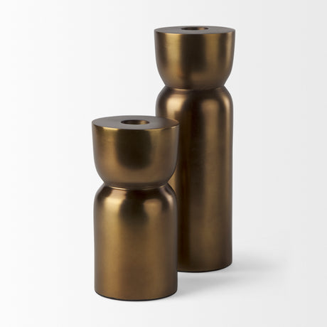 Malta Aluminum Candle Holder Small from Mercana - Luna Furniture