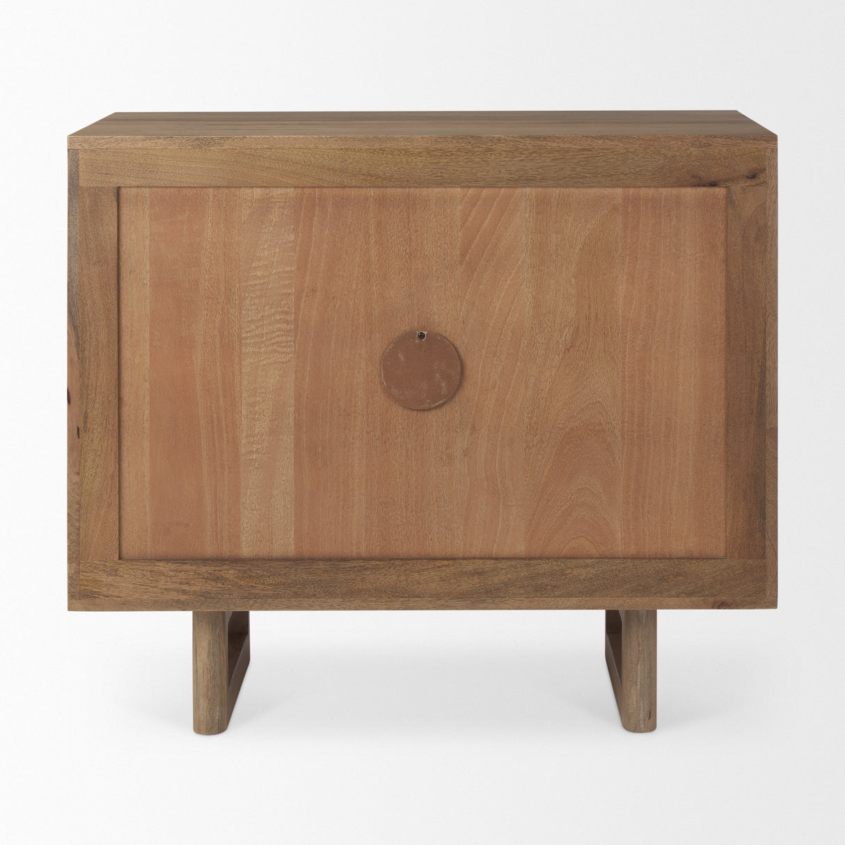 Grier 36" Light Brown Wood w/ Cane 2 Door Accent Cabinet from Mercana - Luna Furniture