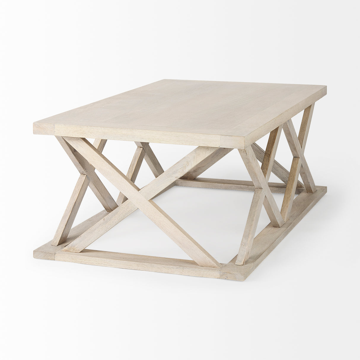 Forsey 48.0L x 28.0W x 17.5H Blonde Wood Rectangular Coffee Table from Mercana - Luna Furniture