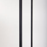 Morris 47.0L x 15.0W x 75.0H Light Brown Wood w/ Black Metal Frame 6-Tier Shelving Unit from Mercana - Luna Furniture