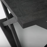 Forsey 48.0L x 28.0W x 17.5H Black Wood Rectangular Coffee Table from Mercana - Luna Furniture
