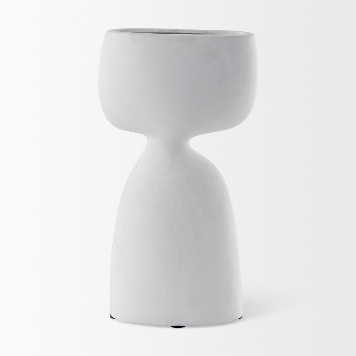 Tatum 11.6H Sculptural White Ceramic Vase from Mercana - Luna Furniture
