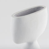 Tatum 11.6H Sculptural White Ceramic Vase from Mercana - Luna Furniture